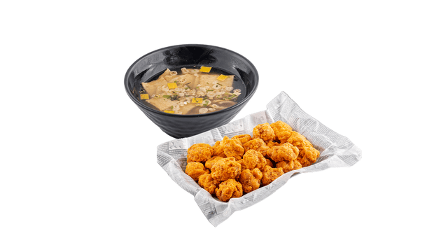 Double Cheesling + Uden soup